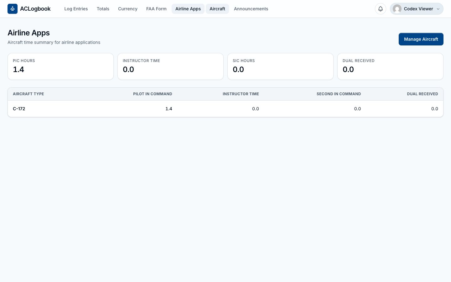Airline Apps screenshot